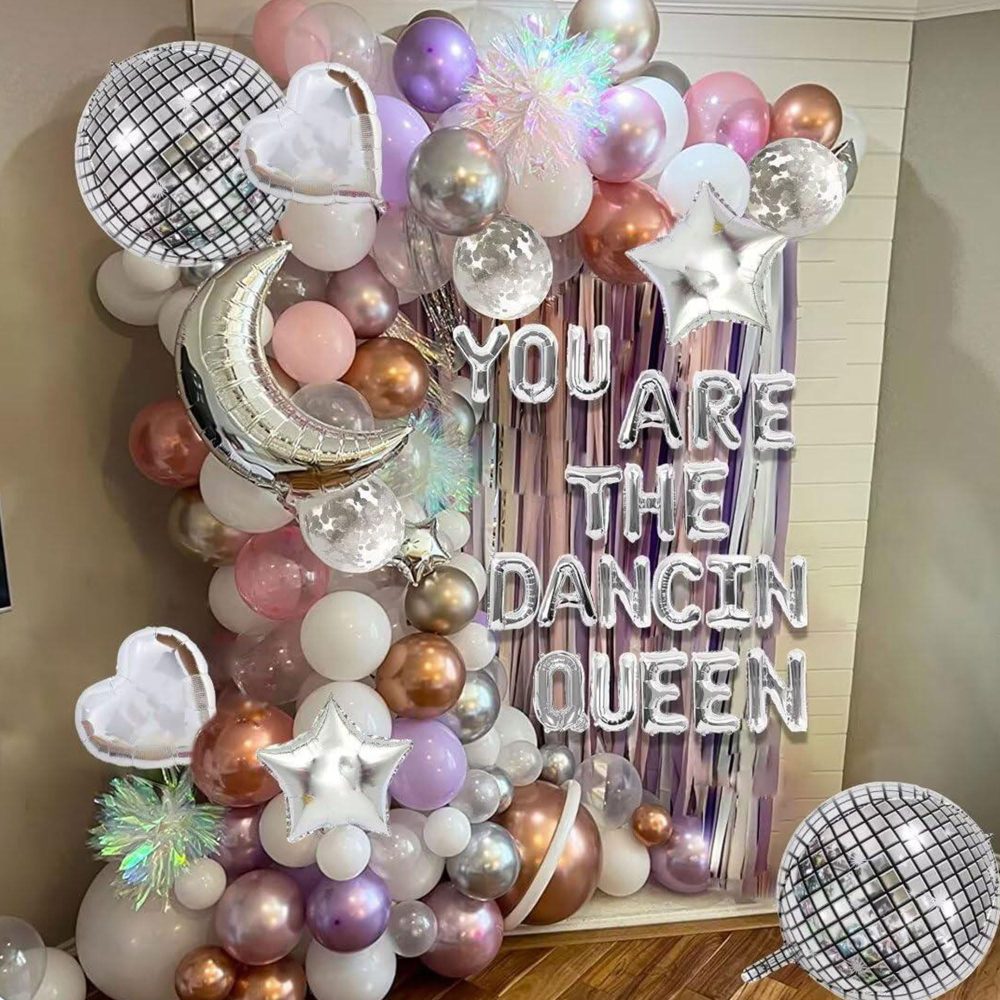 JeVenis You are the Dancing Queen Decoration You are the Dancing Queen Balloons You are the Dancing Queen Banner You are the Dancing Queen Sign 70s Disco Decoration 70s Disco Party Supplies - Image 5