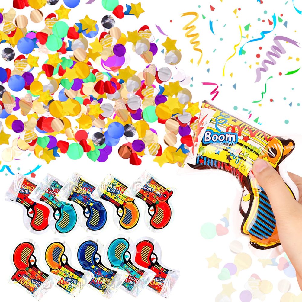 Colorich 25 Pcs Party Poppers Birthday, Confetti Cannons,Biodegradable Birthday Confetti, Party Cannon Confetti for Birthday, Wedding, New Year, Anniversary, Carnival, Christmas