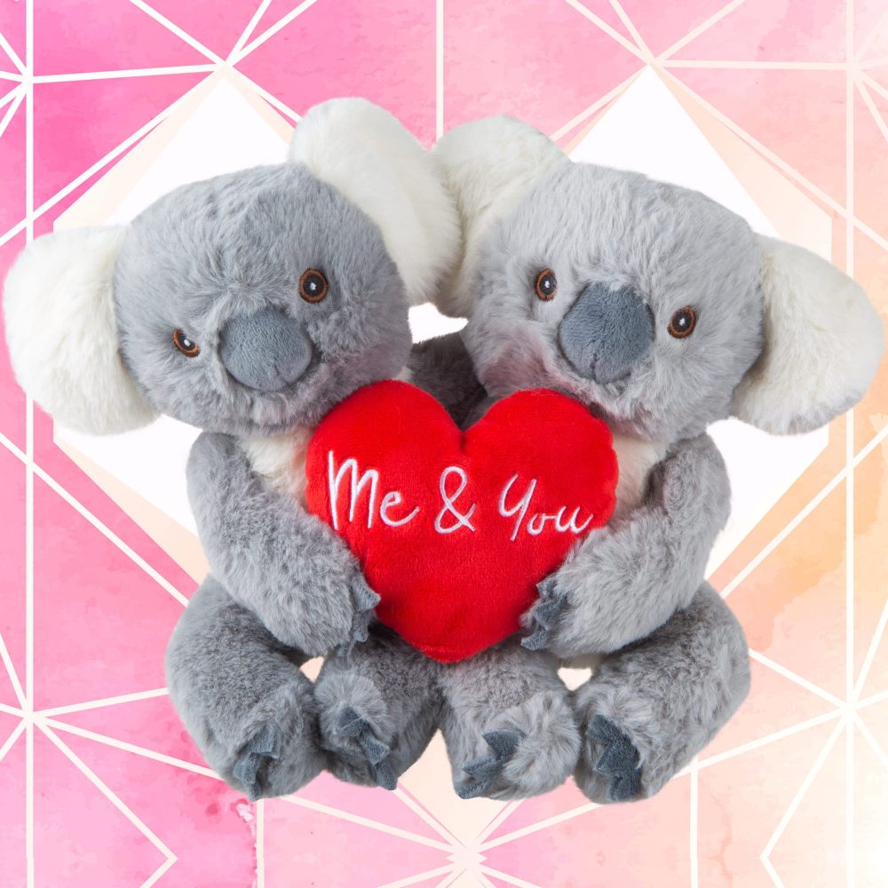 VFM - Koala Valentines Soft Toy You And Me Couple Koala Plush Toy 20cm x 18cm - Image 3