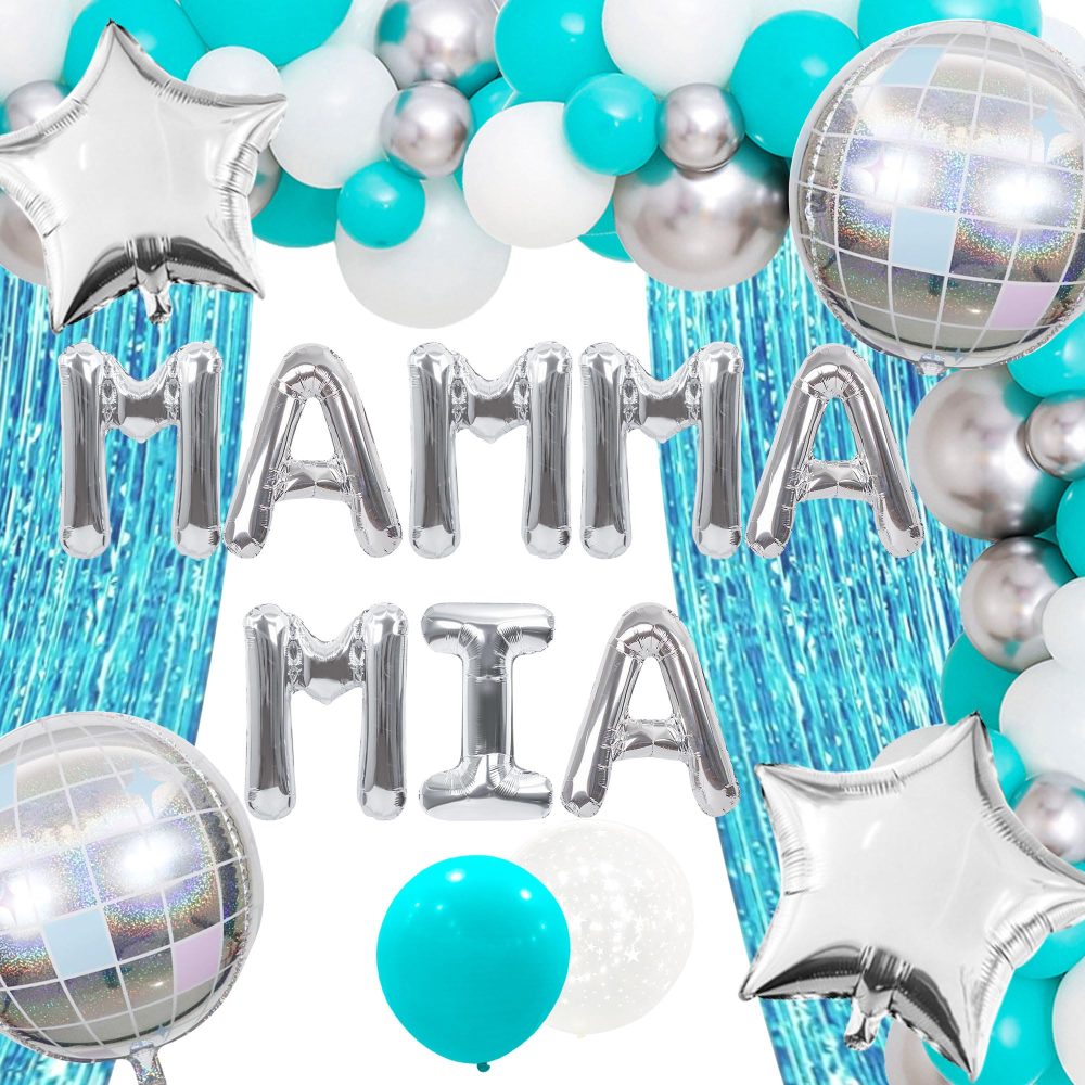 JeVenis Dancing Queen Bachelorette Party Decorations Mamma Mia Bachelorette Party Decorations Mamma Mia Party Supplies Mamma Mia Birthday Decoration Mamma Mia Balloons Disco Party Decoration