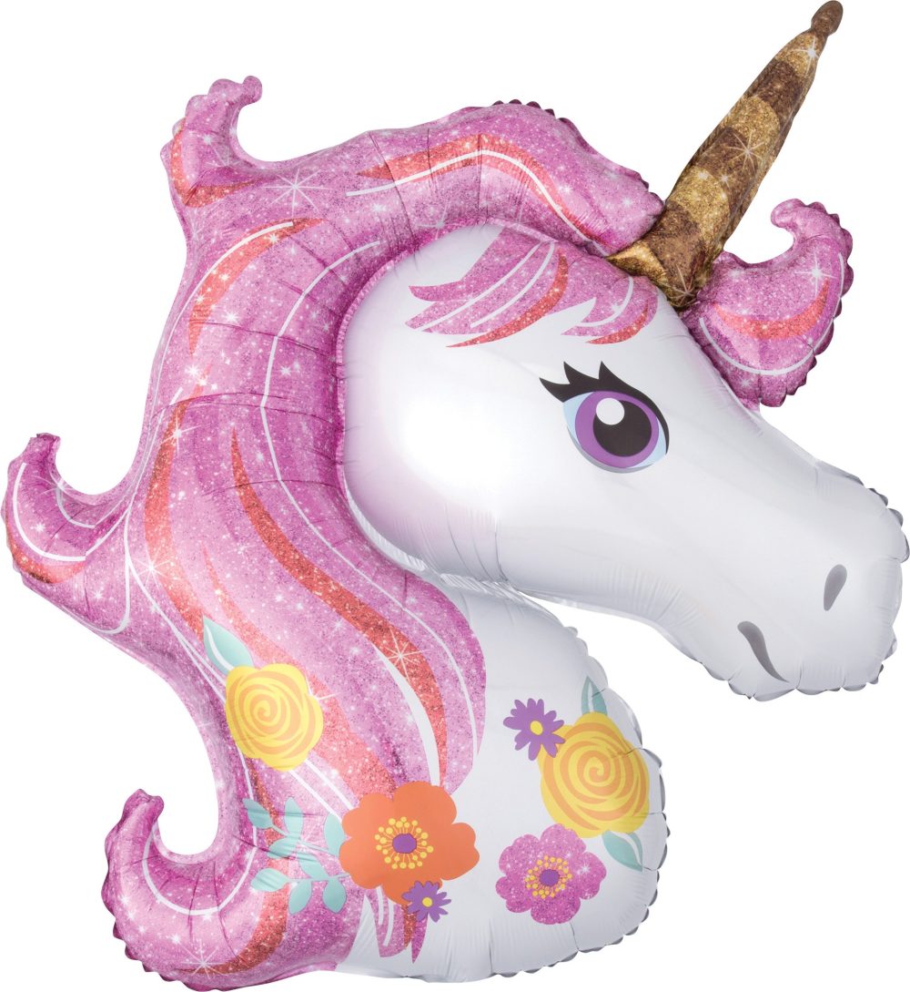 (PKT) Magical Unicorn SuperShape Foil Balloon P35