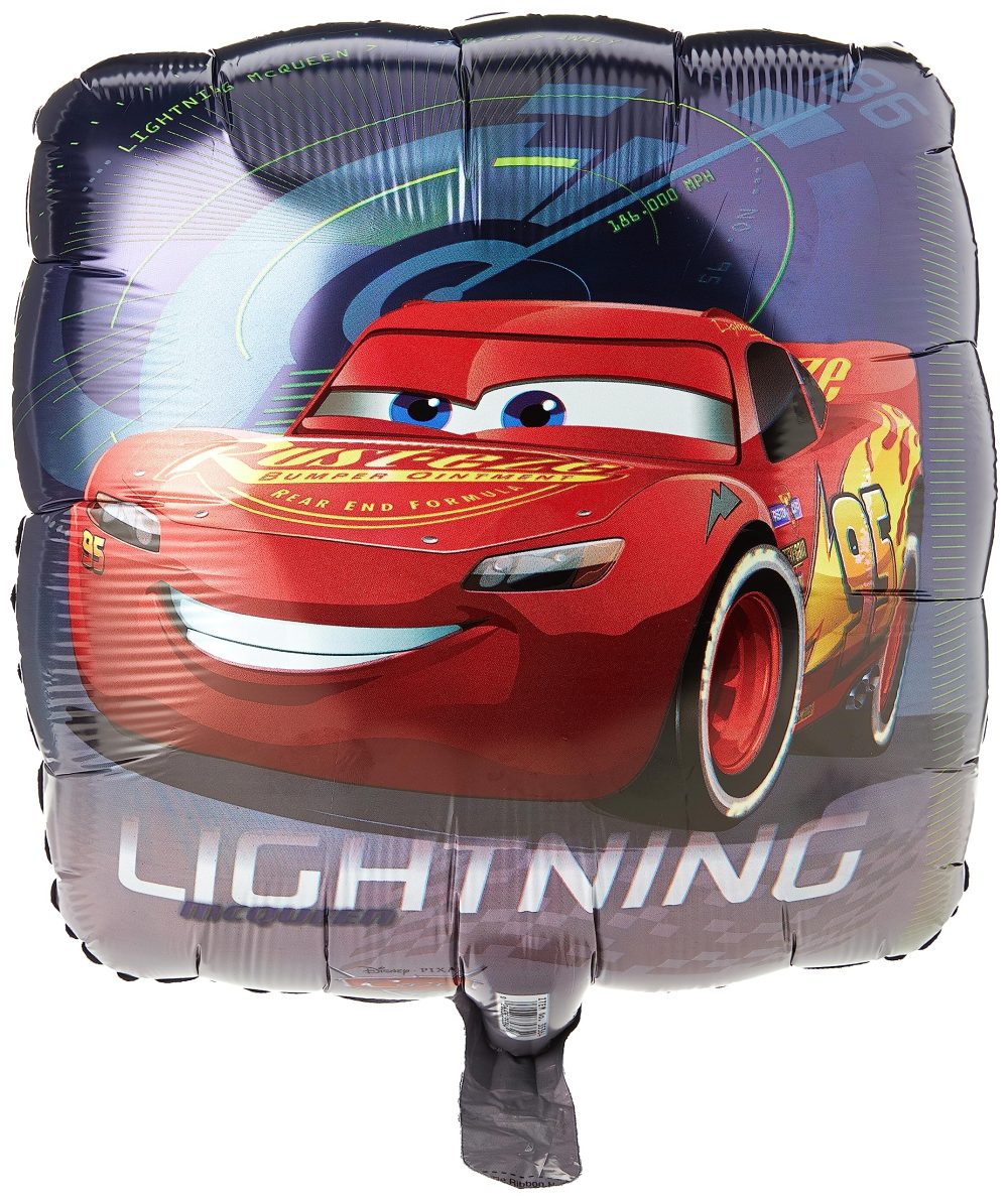 Amscan Anagram 3536701 - Disney Cars 3 Lightning Mcqueen Foil Balloon Bouquet - 5 Pieces - Image 2